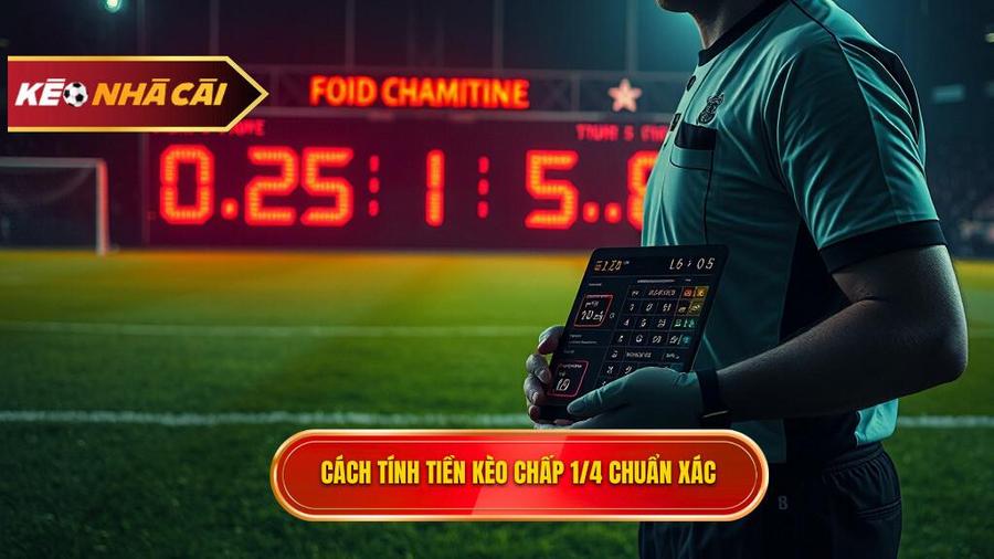 Cách tính tiền thắng/thua khi chơi Kèo chấp 1/4 (0.25)