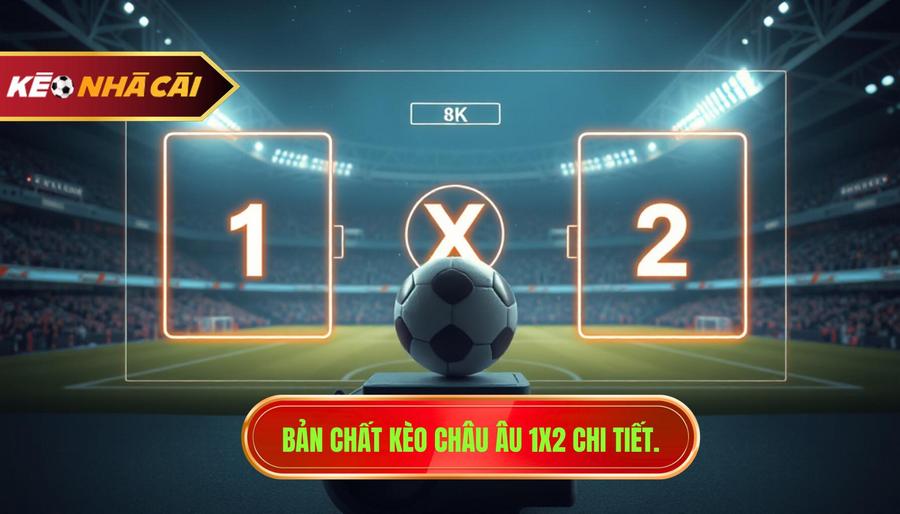1. Bản chất kèo châu Âu 1x2 chi tiết.